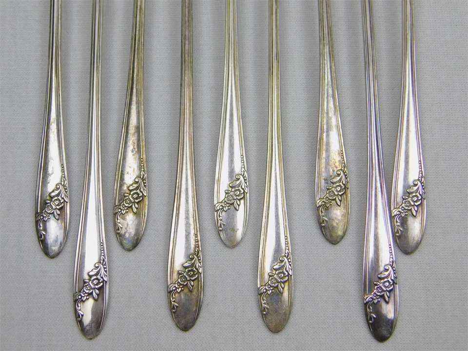 Conjunto de talheres 53 peças Oneida Community Plate QUEEN BESS II Tudor Silverplate - Imagem 4 de 4