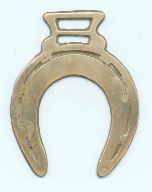 LARGE HORSESHOE horse brass (5885) eBay