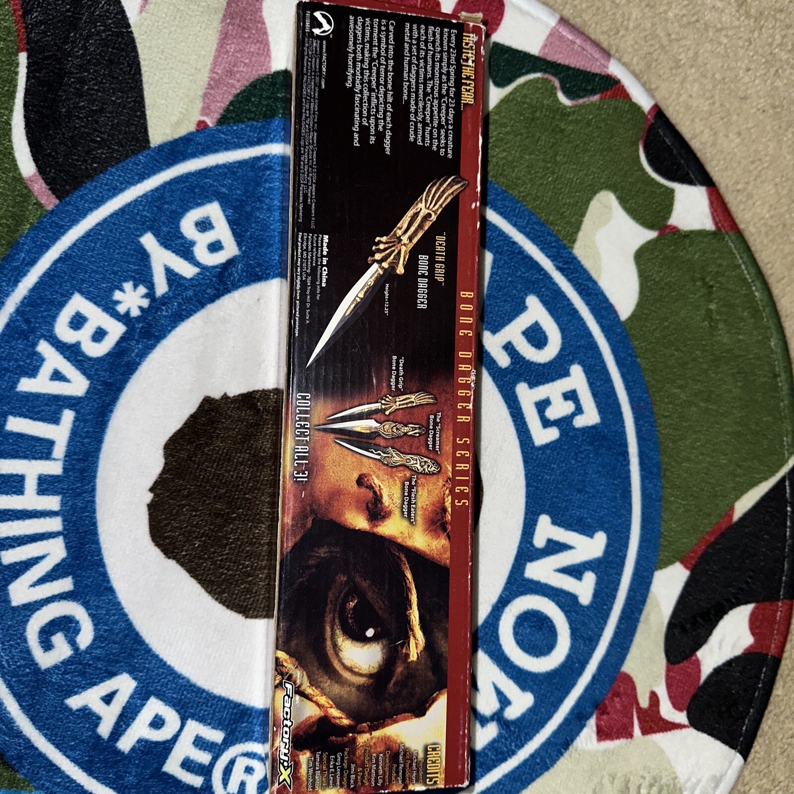 Jeepers Creepers 2 Death Grip Bone Dagger Factory X with Original