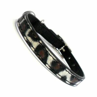 Leopard Print Safety Cat Kitten Collar Black Brown White Animal Print Brand New