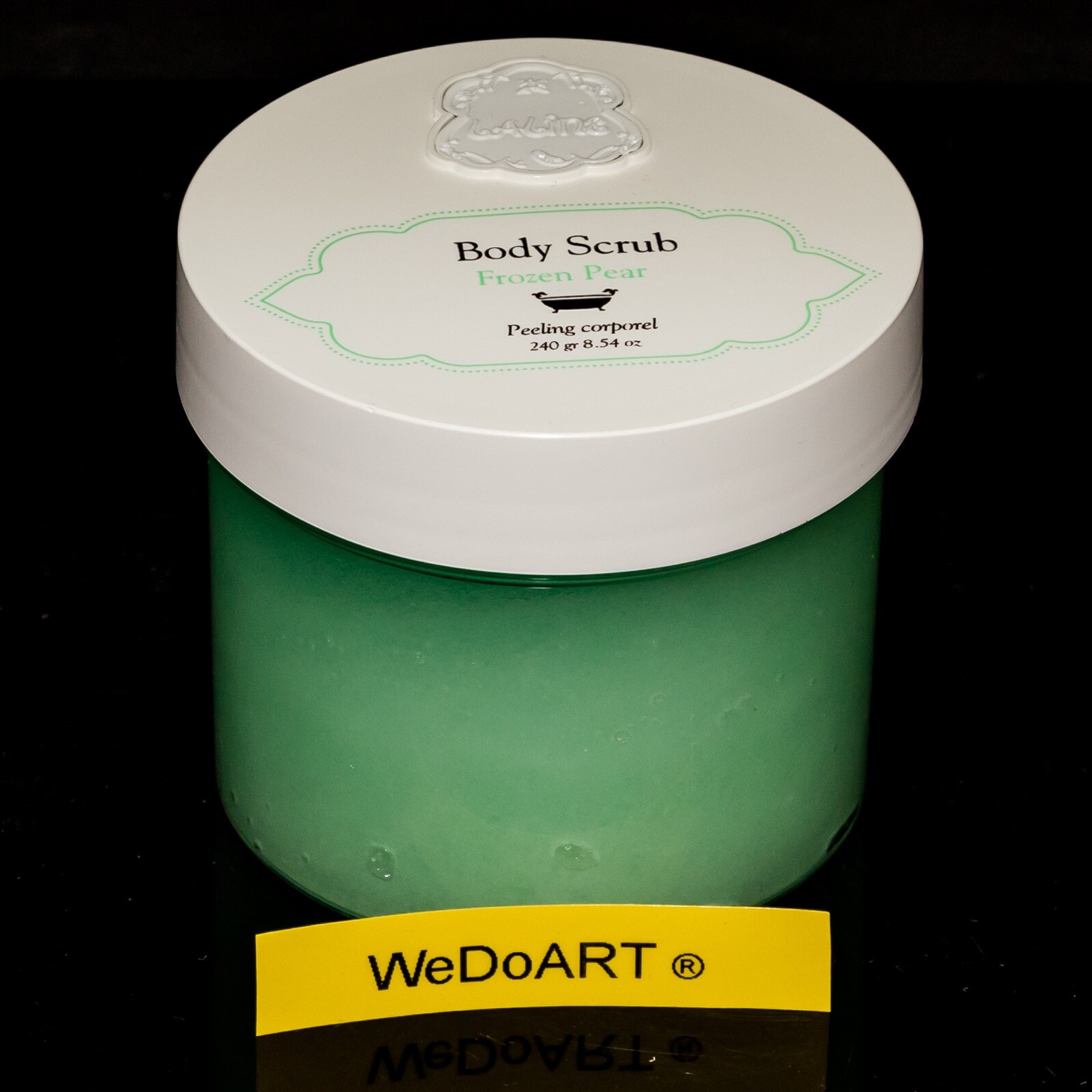 Laline body scrub FROZEN PEAR 240g 8.54oz **FREE WORLDWIDE SHIPPING