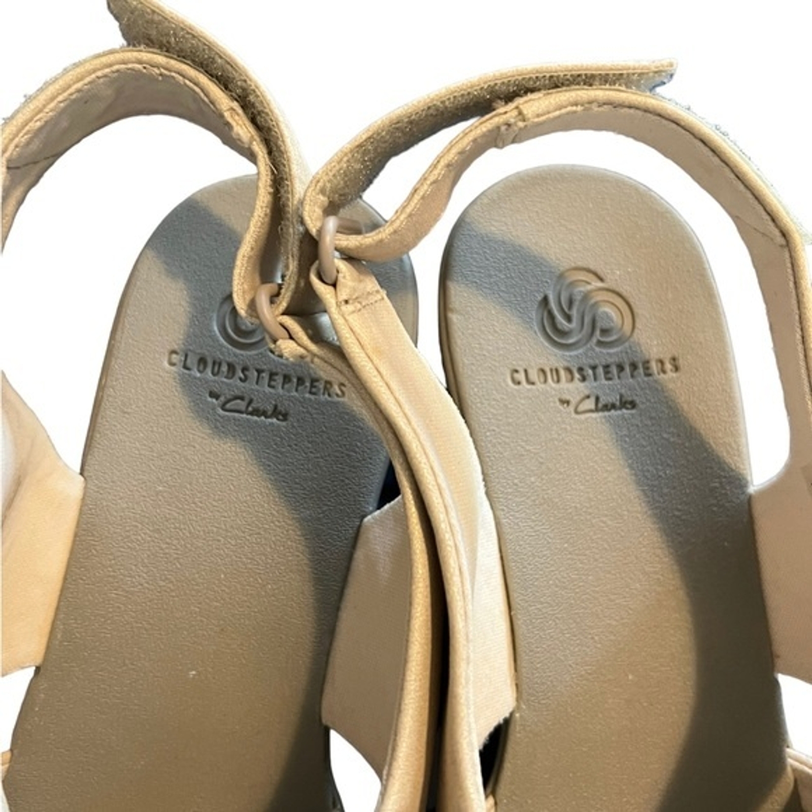 Cloud Stepper Clarks Open Toe Sandal Champagne Ca… - image 5
