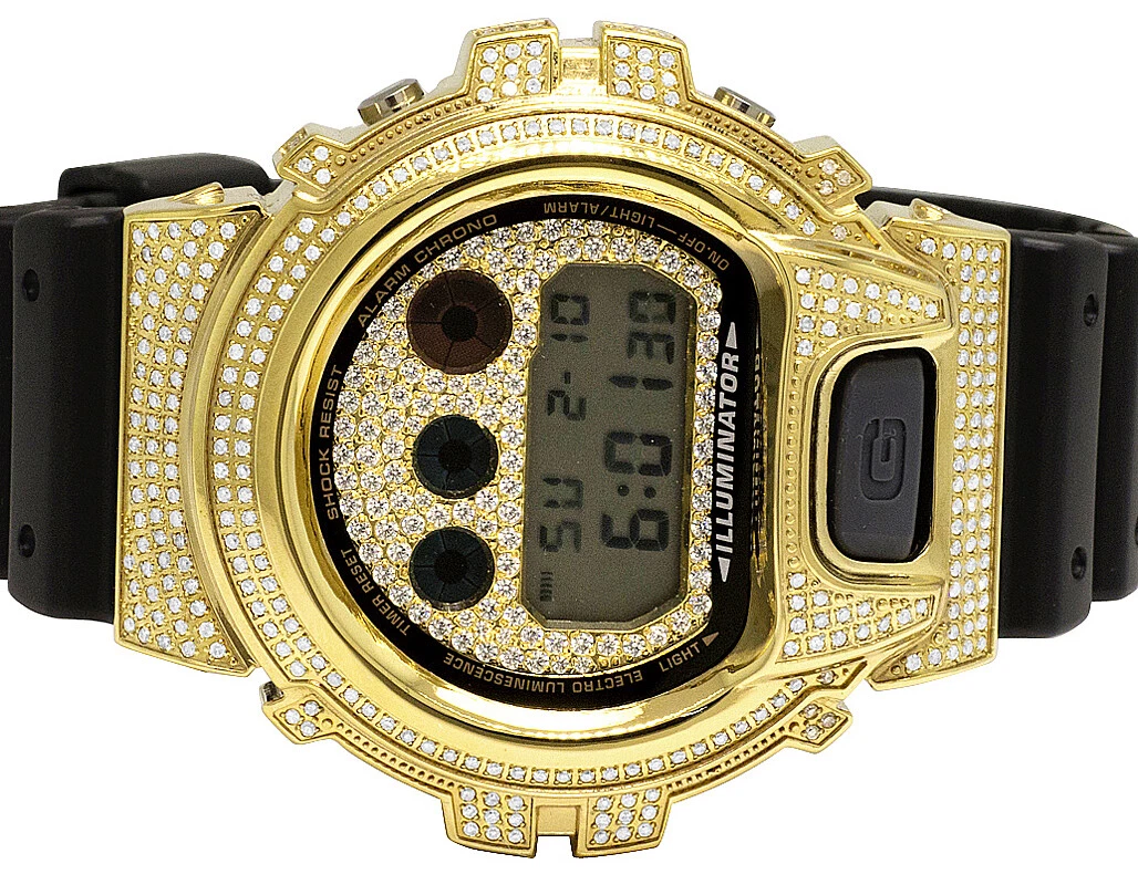 Real diamond g shock watch sales