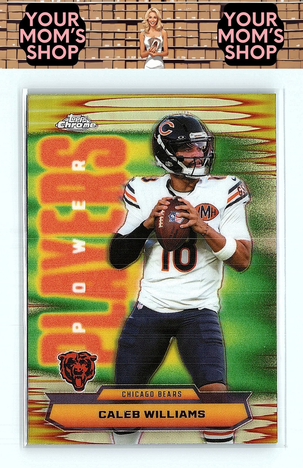 2025 Topps Chrome #PP-7 Caleb Williams Power Players Refractor