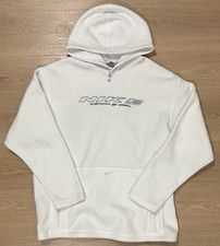 Vintage Nike Performance Men s L White Fleece...