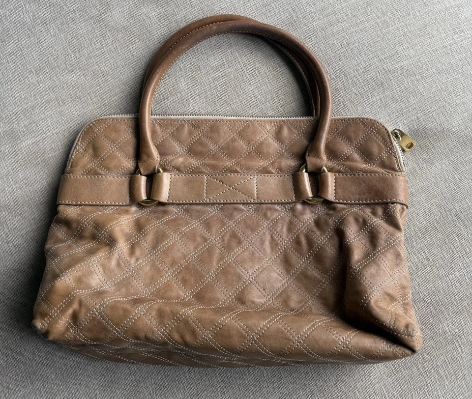 Bolso de Hombro Vintage Marc Jacobs Acolchado Cuero Caramelo Suave Foto 2 de 4