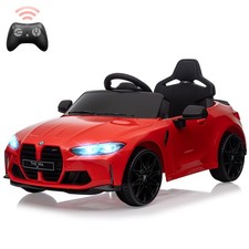Licensed BMW M4 Electric Ride-On Car 12V for Kids w/ Twin Motors 2 Control Modes