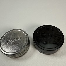 Vintage EASTMAN KODAK COMPANY Metal Film Tin Canister 2  Container - Lot Of 2