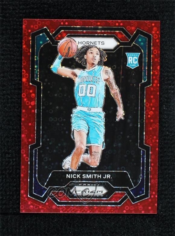 2023-24 Panini Prizm Fast Break Red Prizm 42/100 Nick Smith Jr #135 Rookie RC