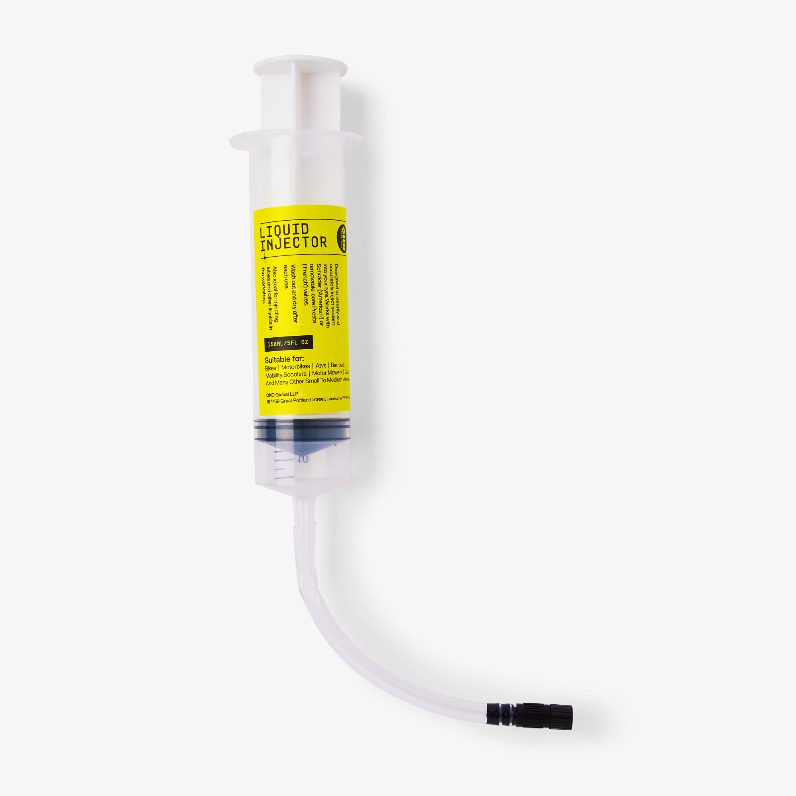 OKO Tyre Sealant Injector 150ml – Reusable Syringe for  Tyre Sealant Application