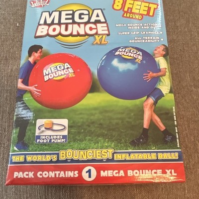 Wicked Mega Bounce XL 8 Ft Round Inflatable Ball w/ Foot Pump (New in Box)