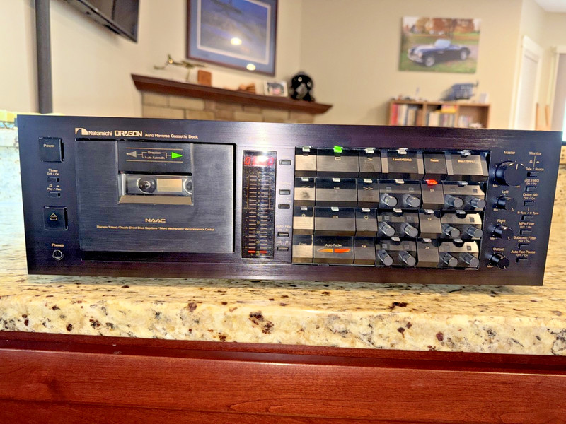 Nakamichi Dragon Auto Reverse Cassette Tape Deck 3 head azimuth & Man NO RESERVE