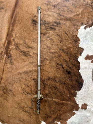 1860 Staff Field Officer Sword With Scabbard, civil war, Indian Wars?