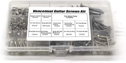 Guitar Screws Kit, Hardware Luthier Parts-kit for Chrome 
