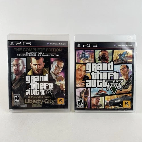 Grand Theft Auto IV & Episodes From Liberty City Complete Edition & V (Sony PS3)