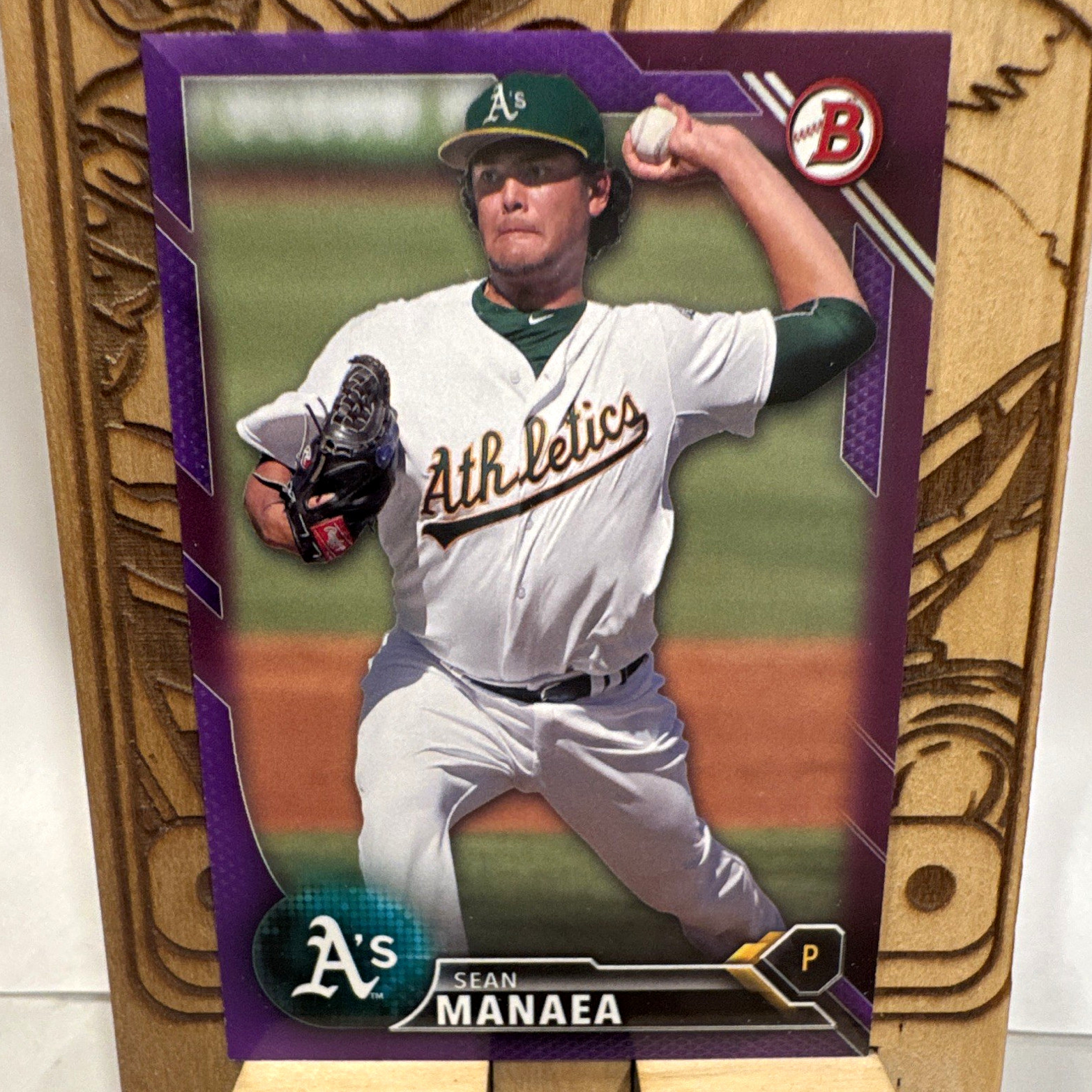 Topps 2016 Bowman Prospects Sean Manaea Rookie #BP130 Purple /250 Athletics