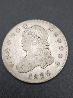 1820 Capped Bust Silver Quarter 25c