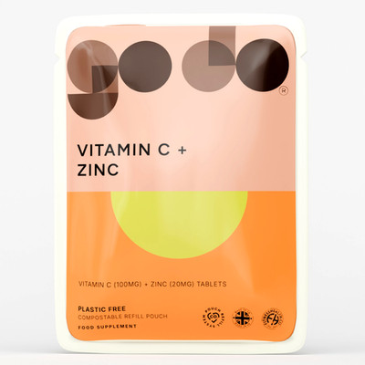 Vitamin C + ZInc Tabletten - Natürlicher Immunschub Erkältung + Grippe Vegan Hergestellt in UK