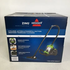 NEW Bissell Zing Bagless Canister Cylinder Vacuum Green #2156