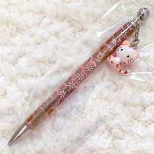 Sanrio Vivitix Hello Kitty Leopard Print Mascot Ballpoint Pen