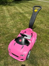 Pink Step2 Whisper Ride Cruiser Kids Push Car, Ride On Toy