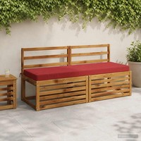 Bankkissen Soest 100 % Polyester Weinrot 140 X 50 X 8 Cm
