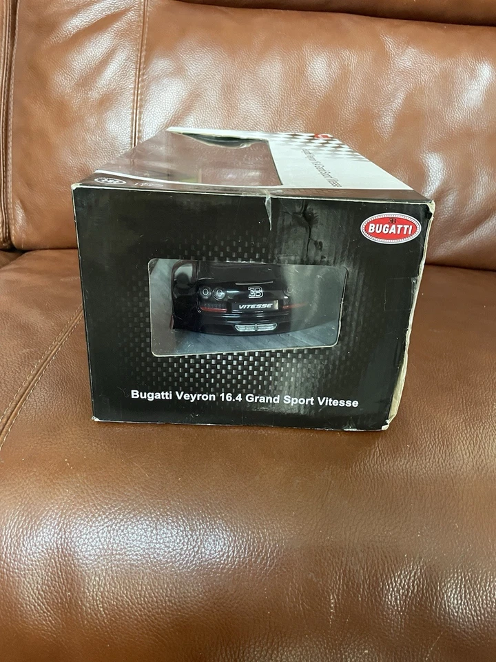 RC Bugatti Veyron Grand Sport Vitesse Licensed Model Car Black/Orange 1:14 NIB - Image 4 of 4