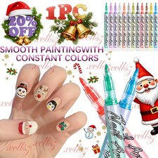 12 Colors Nail Art Pens Set, 2026 New DIY Nail Art Markers Drawing Painting Line