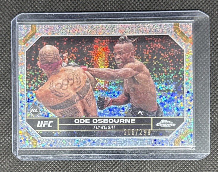 2024 Topps Chrome UFC Ode Osbourne /299 Speckle Refractor #133 RC ROOKIE