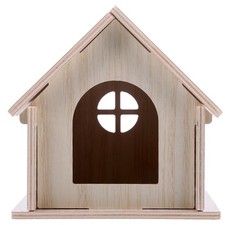 Hamster Guinea Pig Hideout Chinchilla Hut Small Animal Hideaway Wood House