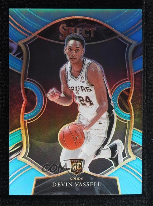 2020-21 Panini Select Concourse Light Blue Prizm 165/299 Devin Vassell #71 0d44