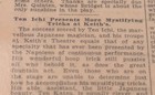 SEPT 30, 1902 NEWSPAPER PAGE #2139- TEN ICHI, FAMOUS JAPANESE MAGICIAN  — photo 1