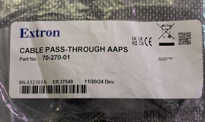 Extron 70-270-01 AAP Cable Pass Through Black NEW