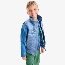 PRIMARY Kids Lightweight Puffer Vest in Black Kids Size 4-5