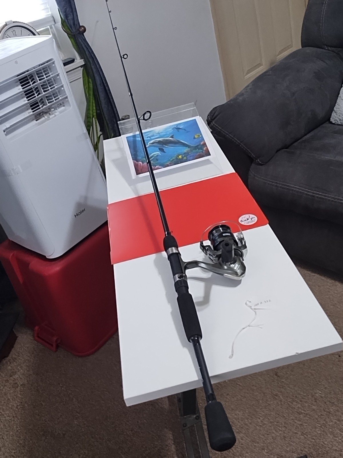 Spinning Fishing Rod Shakespeare Ardent 6'6" M 4-12lb And Reel Mitchell 