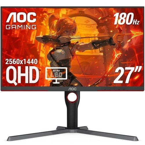 AOC Q27G3XMN 27" 2K QHD Gaming Monitor 2560x1440 Mini LED 180Hz - product listing photo