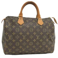 LOUIS VUITTON Speedy Handbag Monogram Brown