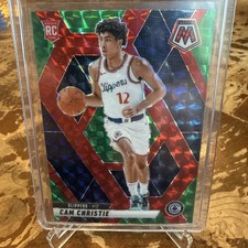 2024-25 Panini Mosaic Choice Cam Christie #211 Red & Green Mosaic Prizm (RC)