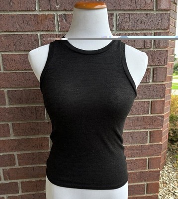 AEROPOSTALE BLACK TANK CROPPED WOMEMS SMALL