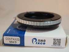 Pixco Contax G to Micro Four Thirds M43 lens adapter