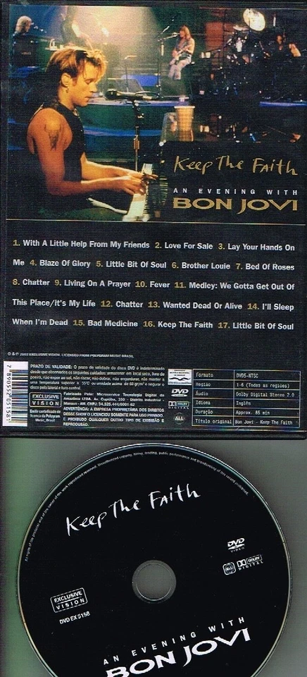 BON JOVI - KEEP THE FAITH AN EVENING WITH NTSC REGION FREE DVD - Image 2 of 2