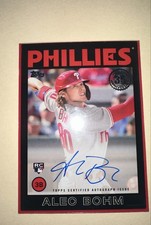 2021 Topps - 1986 Topps Baseball Autographs Alec Bohm #86A-ABO Black /199 
