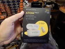 Audien ATOM PRO 2 Wireless Rechargeable OTC Hearing Aid.Genuine.Brand New;SEALED