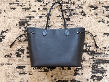Louis Vuitton Neverfull Tote MM Black Leather Epi Excellent condition w/ pouch
