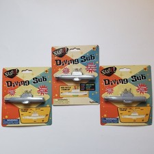 Lot 3 Diving Sub Baking Soda Powered Submarine Dives Surfaces Cereal Prize Toy