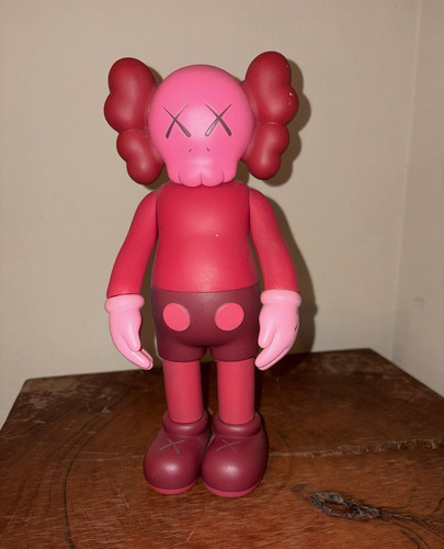 MEDICOM TOY KAWS Companion Open Edition Vinyl Art Toy Figure Pink Red