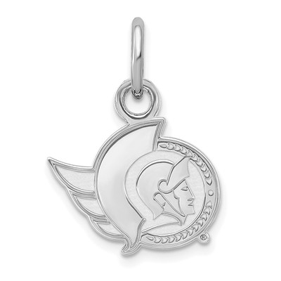 10k Weißgold NHL LogoArt Ottawa Senators Extra Small Anhänger