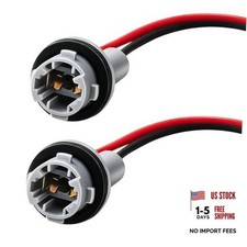 2PCS T15 912 920 921 Bulb Socket Pigtail Wiring Harness Adapter, Bulb Socket