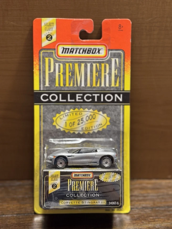Matchbox '95 Premiere Corvette Stingray w/Box in Blister Limited Edition 34361-5 - Image 2 of 3