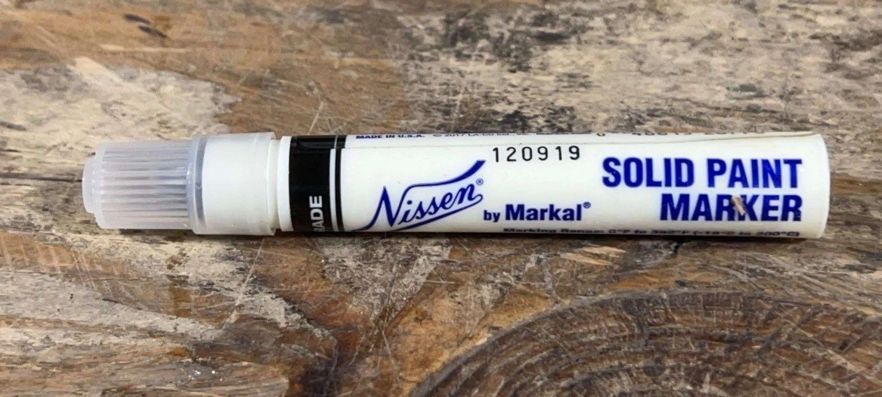 Nissen Solid Paint Marker Black by Markal Industrial Solid Paint Stick-12PK